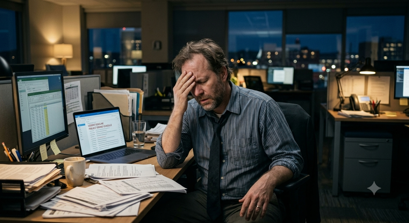 Stressed Professional